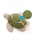 Load image into Gallery viewer, Jouet pour chat en forme de tortue verte en tissu résistant pour le divertissement des félins
