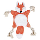 Jouet pour chien Oscar et Plume en forme de renard orange avec cordeaux pour mâcher