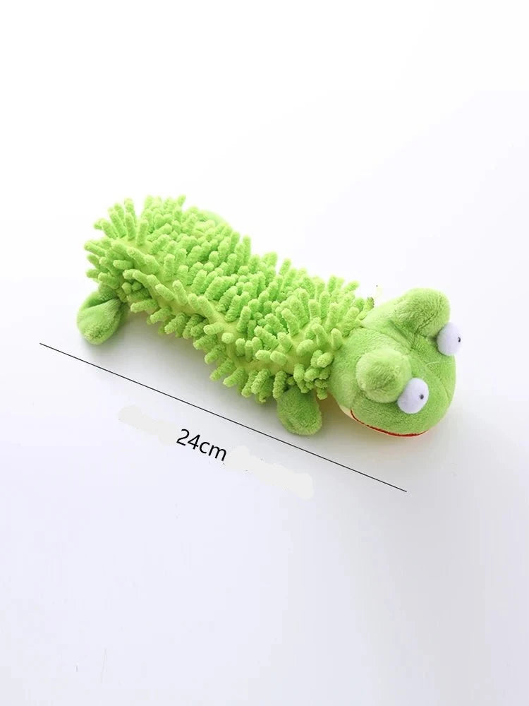 Jouet sonore en peluche pour chien Oscar et Plume Vert