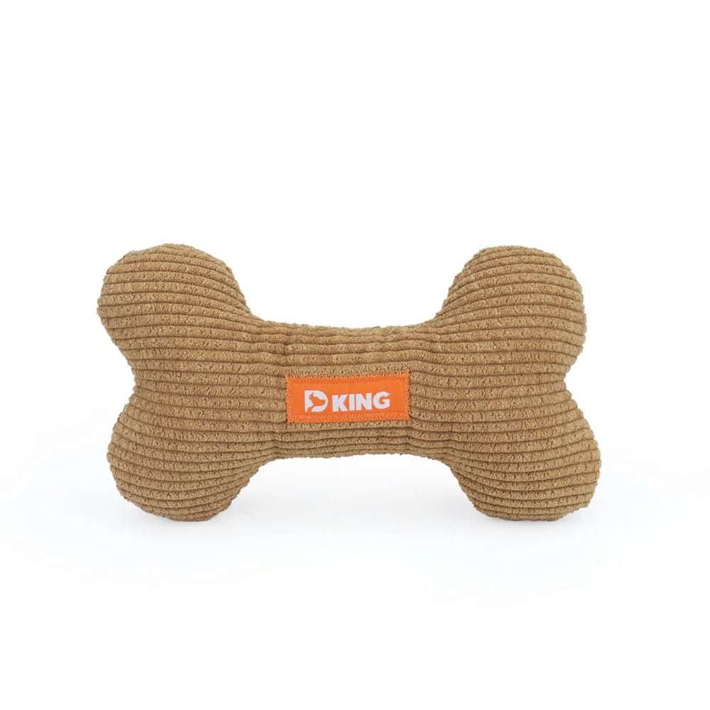 Jouet sonore pour chien en forme d'os avec texture douce et robuste pour le plaisir des animaux