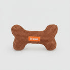 Jouet sonore pour chien en forme d'os de couleur marron pour le divertissement des animaux