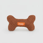 Jouet sonore pour chien en forme d'os de couleur marron pour le divertissement des animaux