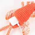 Cargar la imagen en la vista de la galería, Jouet vibrant pour chien et chat en forme de crevette avec chargement USB pour le divertissement des animaux
