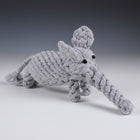 Jouet à mâcher pour chien en corde tressée gris en forme d'éléphant par Oscar et Plume