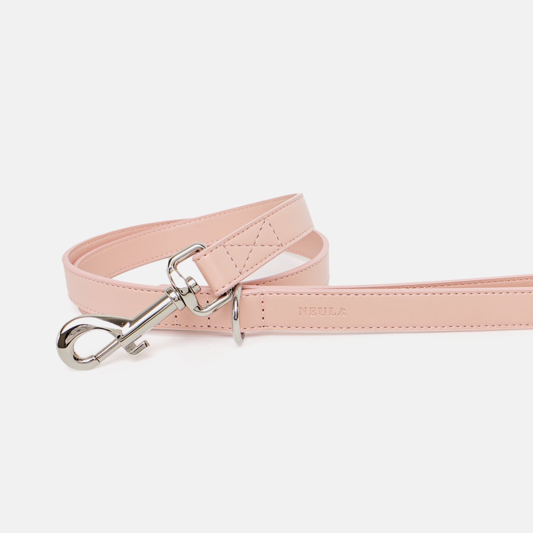 Laisse en Cuir Vegan Pour Chien Élégant et Chic Oscar et Plume Gris / XS