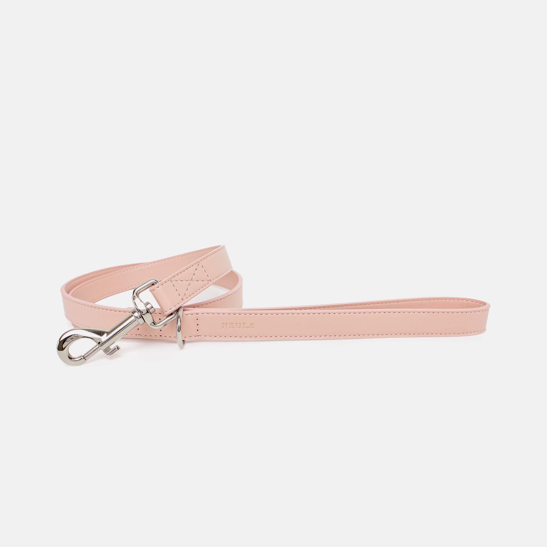 Laisse en Cuir Vegan Pour Chien Élégant et Chic Oscar et Plume Rose / XS