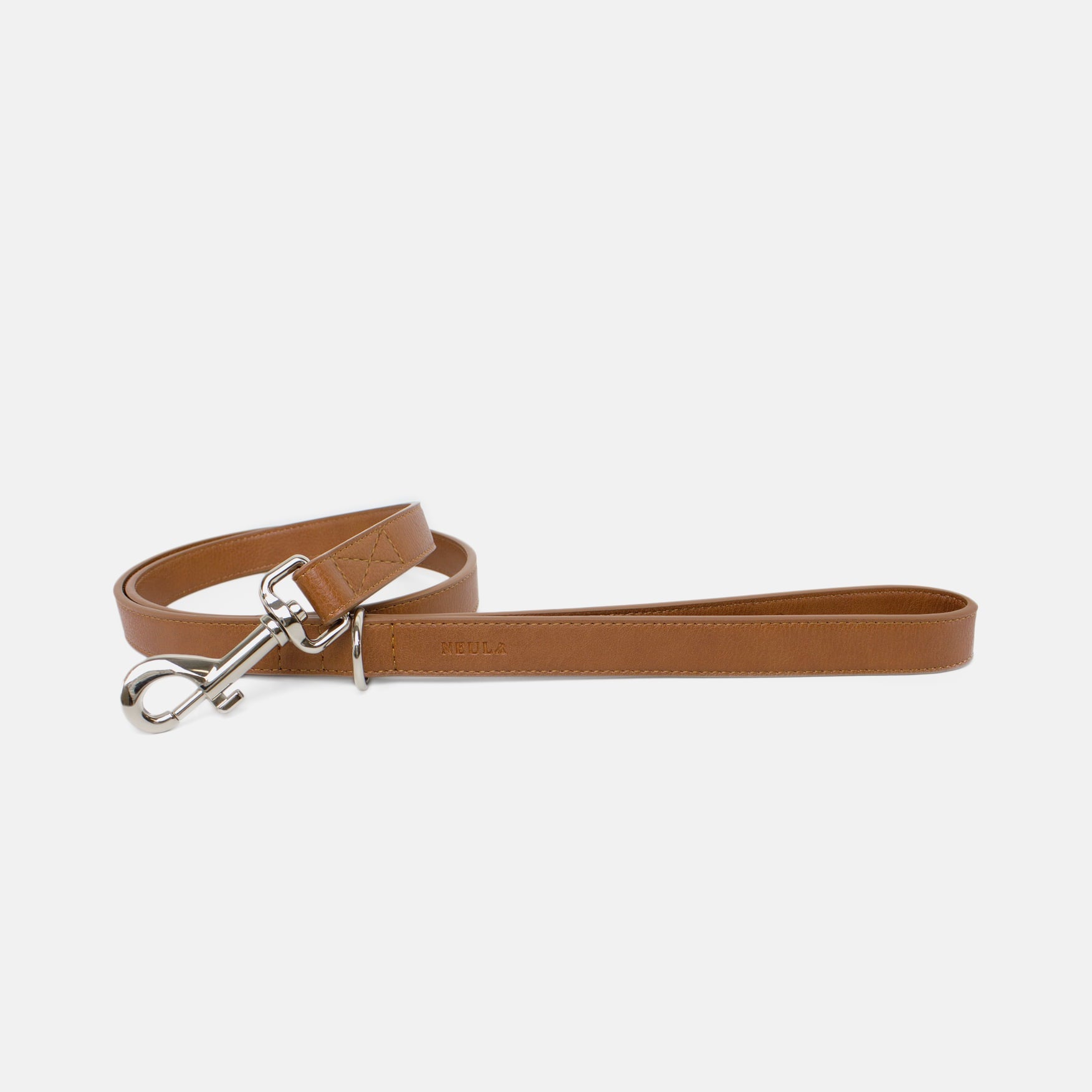 Laisse en Cuir Vegan Pour Chien Élégant et Chic Oscar et Plume Marron / XS