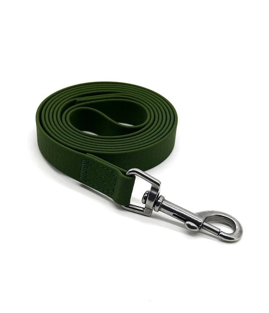 Laisse longue pour chien Oscar et Plume en matériau vert durable avec mousqueton métallique solide