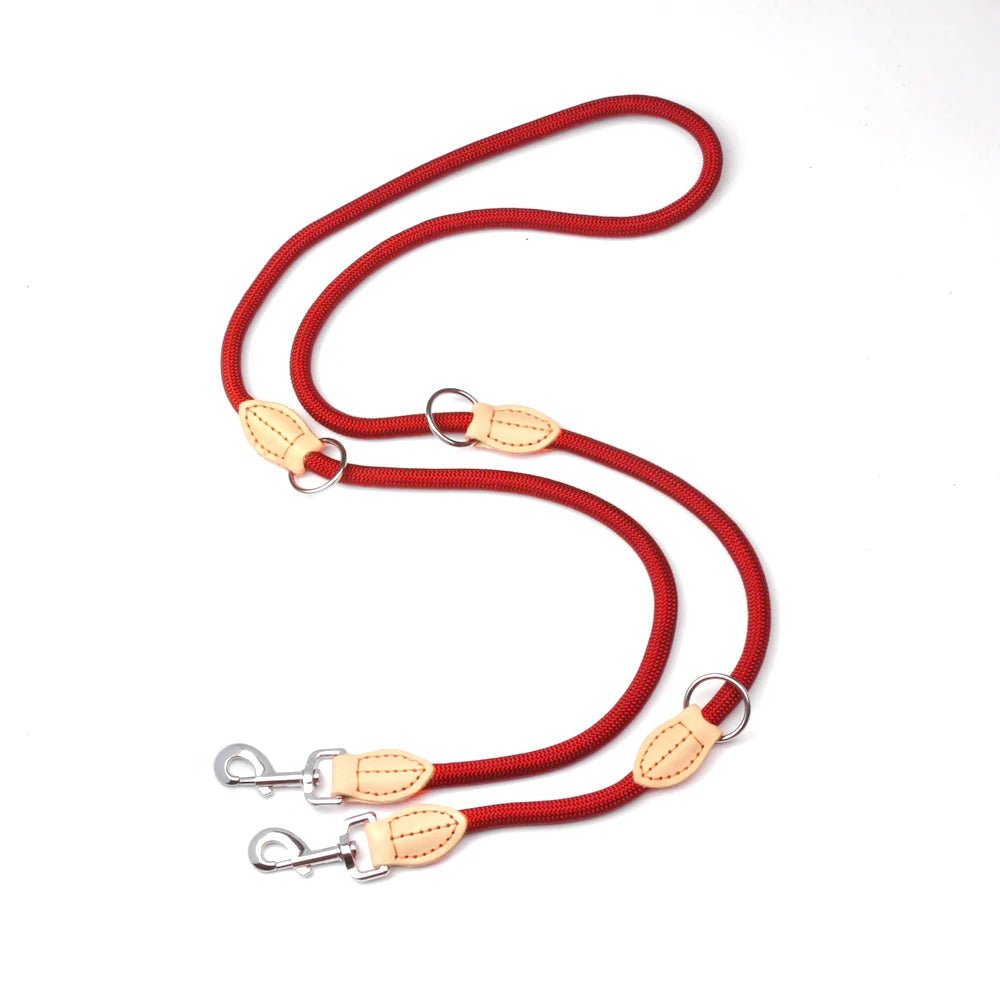 Laisse mains libres, multi-fonction, en Nylon pour chien Oscar et Plume Rouge