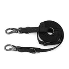 Laisse réglable chien en noir avec mousquetons en acier inoxydable pour les promenades confortables