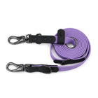 Laisse réglable chien en violet avec crochets robustes pour une promenade confortable