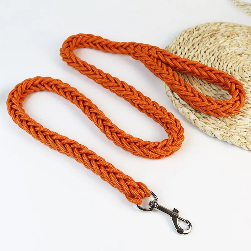 Laisse résistante en nylon de 1,3 m pour chien Oscar et Plume Orange / Diamètre 1.5 cm