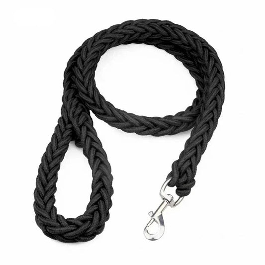 Laisse résistante en nylon de 1,3 m pour chien Oscar et Plume Noir / Diamètre 1.5 cm