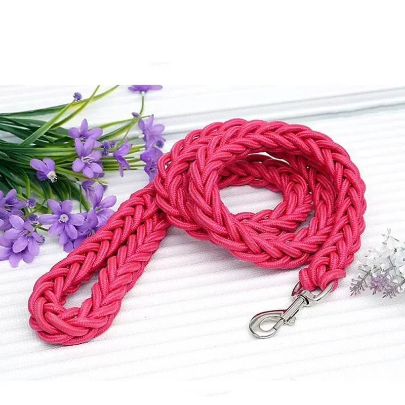 Laisse résistante en nylon de 1,3 m pour chien Oscar et Plume Rose / Diamètre 1.5 cm