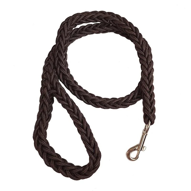 Laisse résistante en nylon de 1,3 m pour chien Oscar et Plume Marron / Diamètre 1.5 cm