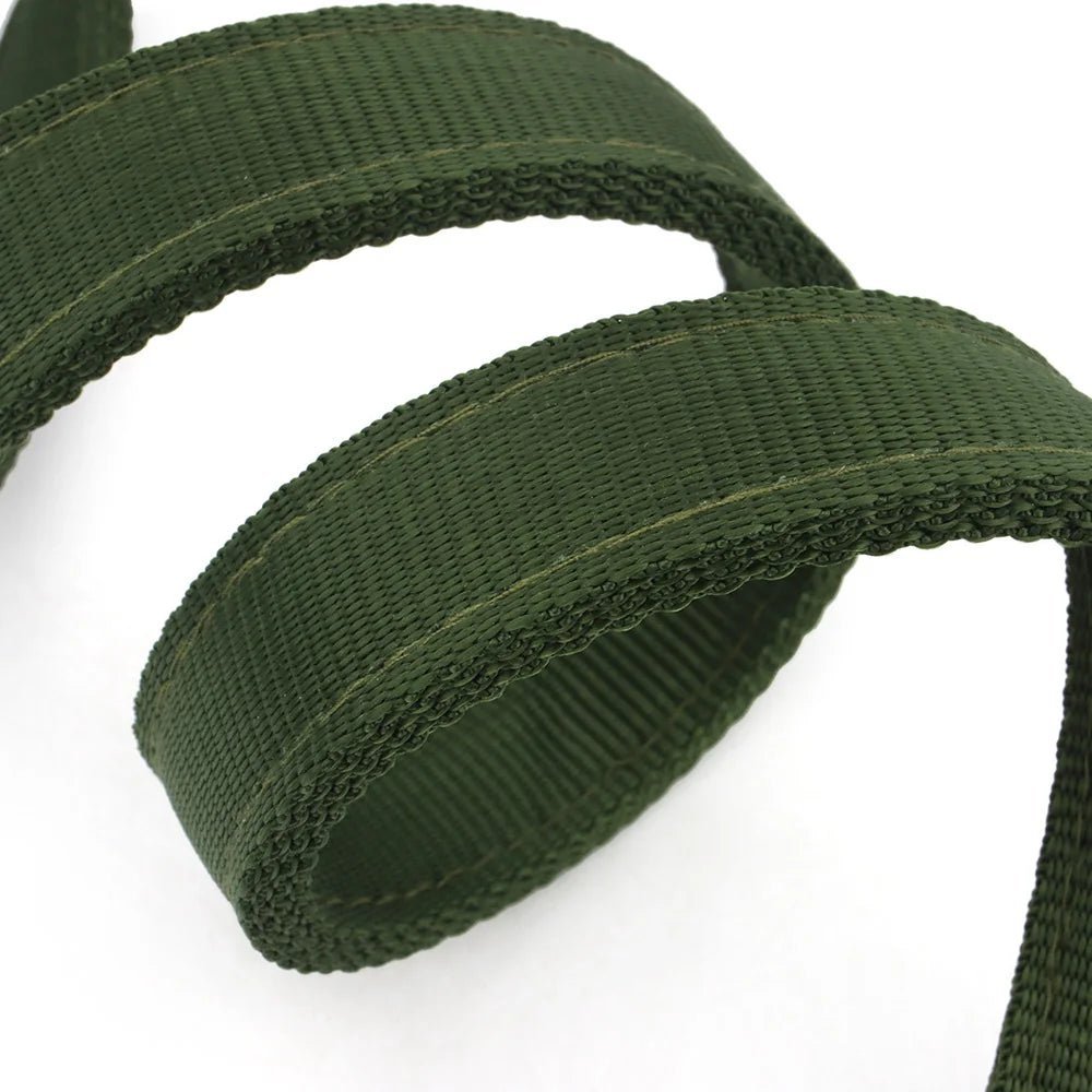 Laisse résistante pour chien en nylon vert foncé durable et de haute qualité par Oscar et Plume
