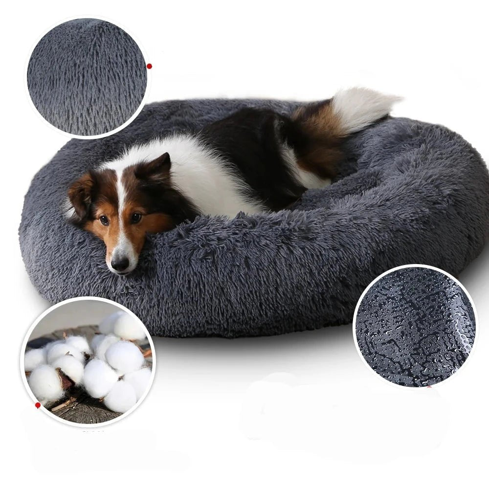 Lit moelleux déhoussable et lavable pour chien et chat Oscar et Plume