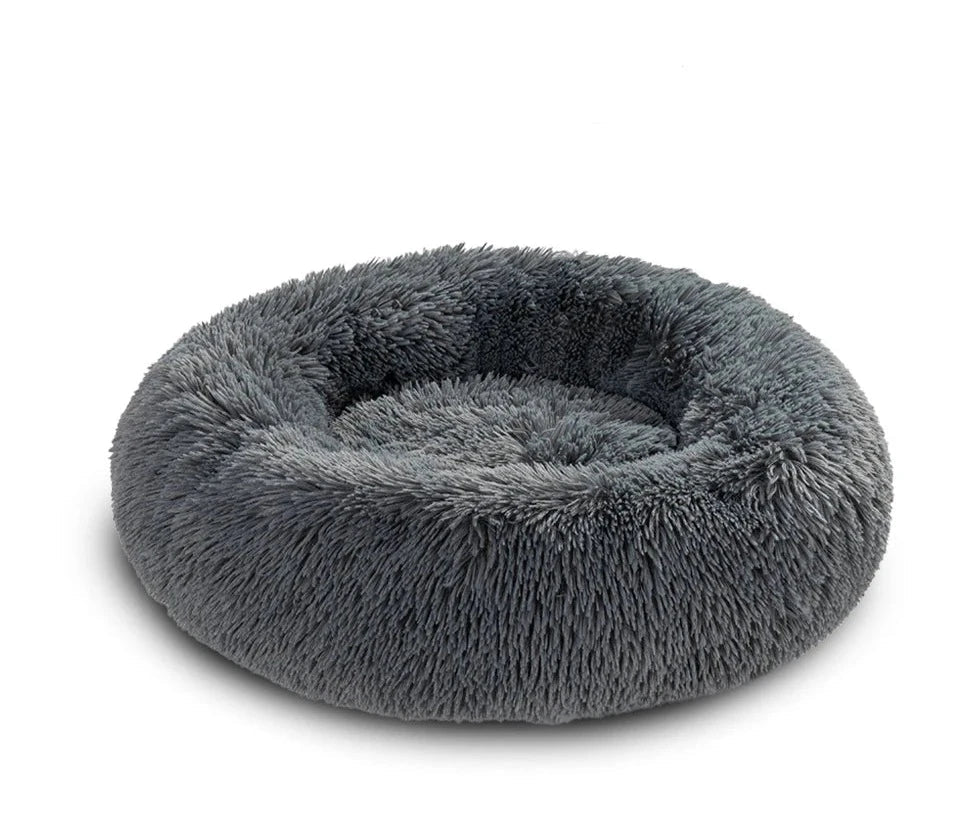 Lit moelleux déhoussable et lavable pour chien et chat Oscar et Plume Gris foncé / XS (40 cm)