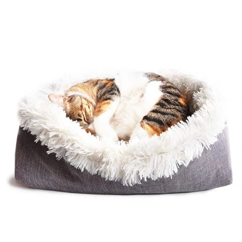 Lit multi position intérieur douillet pour chat Oscar et Plume