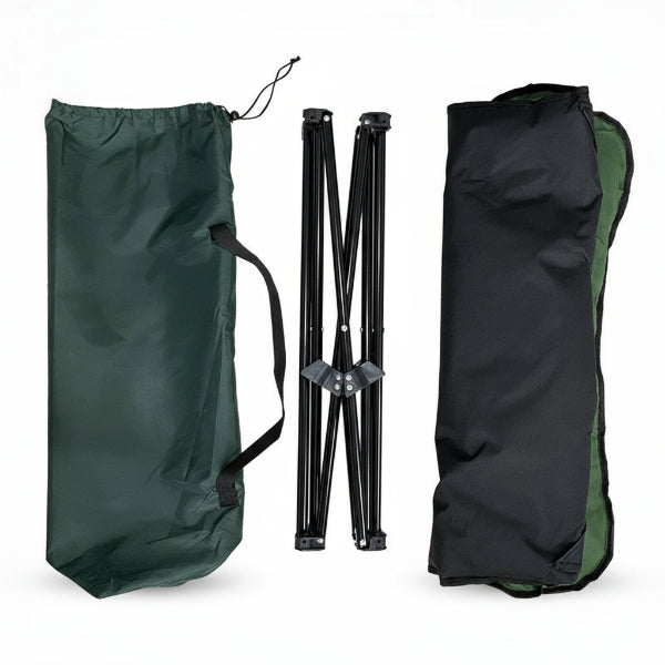 Lit pliable pour chien d'Oscar et Plume avec sac de transport et cadre pliable pour la facilité de rangement