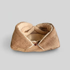 Lit polaire pour chat en velours doux avec intérieur en fausse fourrure douce, idéal pour le confort des félins