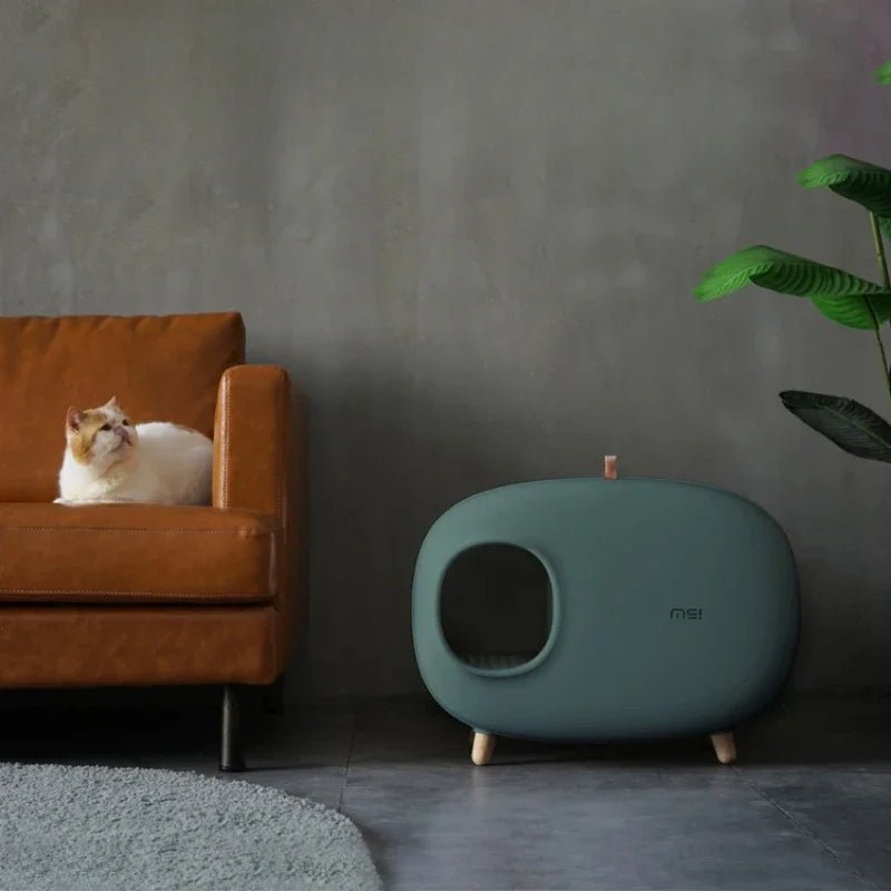 Litière design pour chat Oscar et Plume