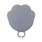 Cuillère en silicone chat chien grise en forme de patte avec poignée ronde Oscar et Plume