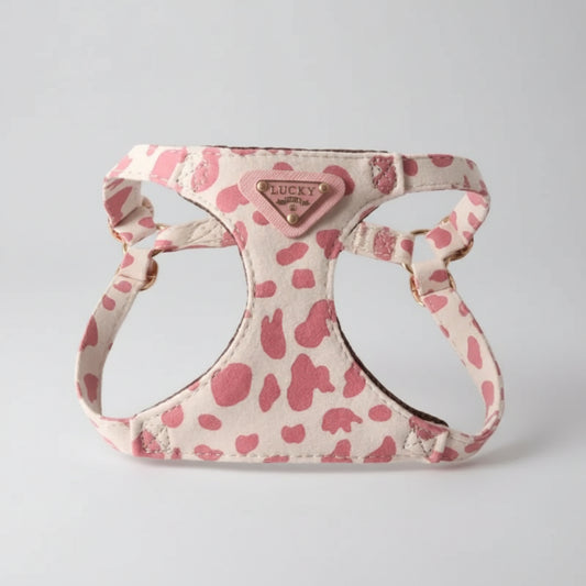 Harnais double crochet pour chien Oscar et Plume avec motif animalier et fixation sécurisée