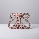 Harnais double crochet pour chien avec motif léopard et boucles réglables pour un confort optimal