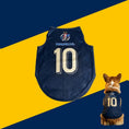 Load image into Gallery viewer, Maillot de football pour chien France F.C. en bleu avec le numéro 10 au dos
