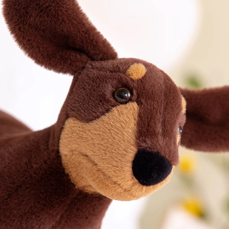 Oreiller Peluche Teckel (chien Saucisse) - Taille 55, 70 Ou 110 Cm, Peluche Douce, Décoration Et Câlins - 3