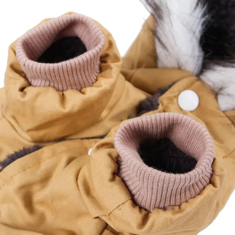 Manteau à capuche coupe-vent pour petit et moyen chien Oscar et Plume