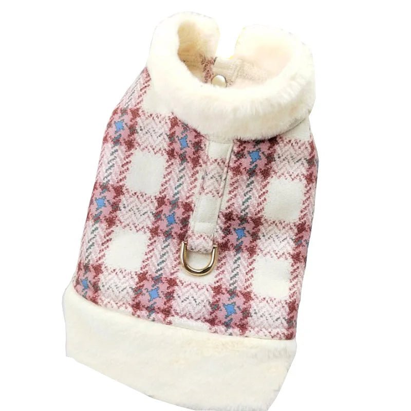 Manteau d'hiver pour petit chien Oscar et Plume Rose / XS : 1.0-1.5kg