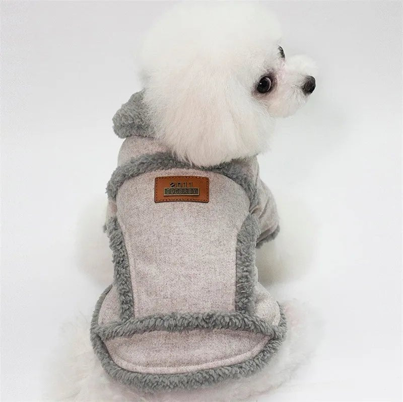 Manteau doublé fausse fourrure pour petit chien - Oscar et Plume