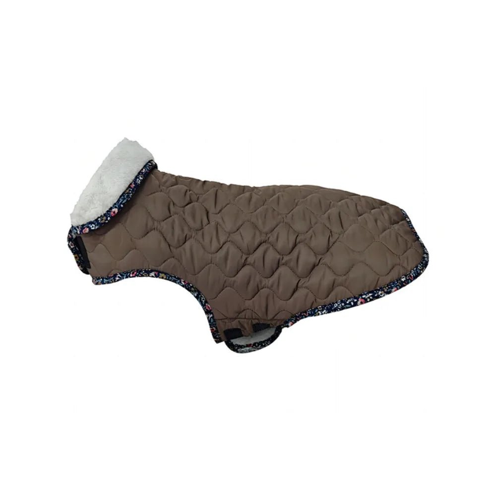 Manteau matelassé imperméable pour chien Oscar et Plume Marron / XS