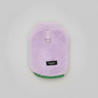 Manteau pour petit chien en peluche violet doux avec attache pour laisse Oscar et Plume