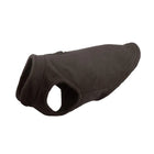 Manteau resistente per cane in pile nero con chiusura lampo e design confortevole