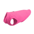 Cappotto resistente per cane in pile rosa con cerniera per uno stile confortevole