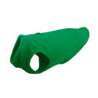 Cappotto resistente per cane in pile verde con cerniera e design confortevole