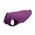 Cappotto resistente per cane in pile viola con zip per il comfort degli animali