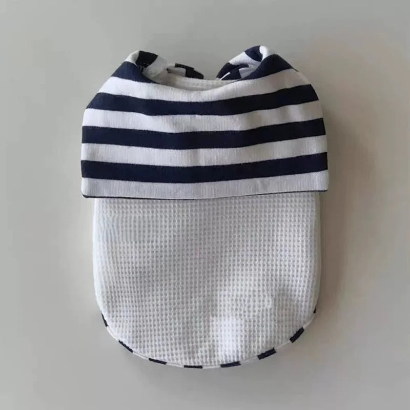 Marinière Pour Chien à rayures navy et blanche, mode élégante pour animaux de compagnie