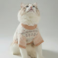 Charger l'image dans la visionneuse de la galerie, Pull chaud pour chien en laine douce avec motif tricoté modern et col montant pour l'hiver
