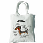 Sac en toile Teckel Oscar et Plume 23