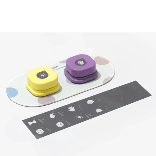 Jouet d'apprentissage vocal pour chien Oscar et Plume 2 Boutons