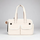 Sac de transport pour chat et petit chien Oscar et Plume Blanc