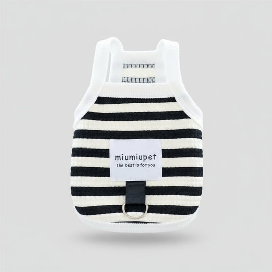 T-shirt rayé pour chien de la marque Oscar et Plume avec un design confortable et moderne