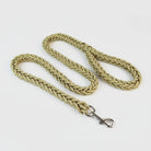 Laisse résistante en nylon de 1,3 m pour chien Oscar et Plume kaki / Diamètre 1.5 cm