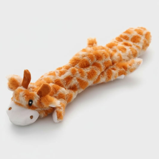 Jouet sonore avec réserve à friandise pour chien Oscar et Plume Girafe