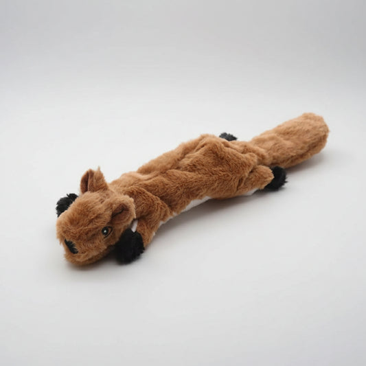 Jouet sonore avec réserve à friandise pour chien Oscar et Plume Ecureuil