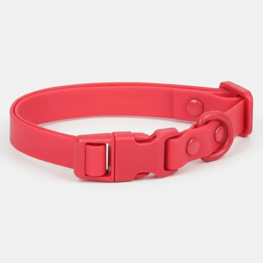 Collier en PVC résistant pour Chien Oscar et Plume Rouge / S
